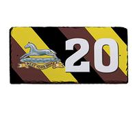 Prince of Wales Own Regiment of Yorkshire House Number Slate Custom Military Badge Door Plaque Sign Personalised Garage Army Veteran Gift AS15