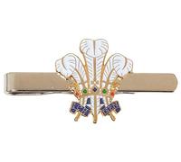 Prince Of Wales Tie Clip Slide Bar Nickle Plated Wedding Gift TC 630