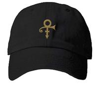 Prince Official Love Symbol Black Baseball Hat, Black, One Size