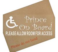 Prince On Board Please Allow Room for Access Disabled Child Car Window Boy Sign Disability Notice Awareness Handicapped Mobility Logo Adhesive Van Vehicle D81