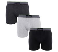 Prince Performance Range 3-Pack Black/Grey Mens Boxer Shorts
