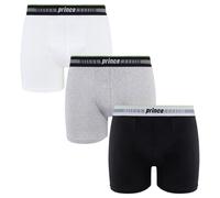 Prince Performance Range 3-Pack Black/Grey/White Mens Boxer Shorts