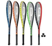 Prince Power Ti Squash Racket, Inc Protective Cover & 3 Squash Balls (Rebel)