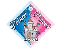 Prince & Princess On Board Car Sign, Castle, Prince On Board, Car Sign, Baby on Board Sign,