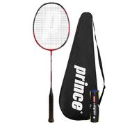 Prince Pro Warrior Graphite Badminton Racket, plus Shuttles & Protective Carry Cover