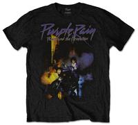 Prince Purple Rain Black T-Shirt NEW OFFICIAL