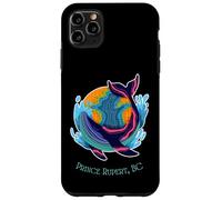 Prince Rupert, BC Colorful Abstract Indigo Whale Design Case for iPhone 11 Pro Max