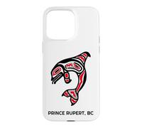 Prince Rupert BC Native Fishermen Tribal Orca Whale Case for iPhone 15 Pro Max