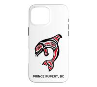 Prince Rupert BC Native Fishermen Tribal Orca Whale Case for iPhone 16 Pro Max