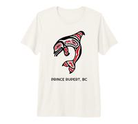 Prince Rupert BC Native Fishermen Tribal Orca Whale Premium T-Shirt