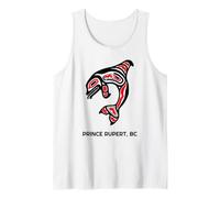 Prince Rupert BC Native Fishermen Tribal Orca Whale Tank Top
