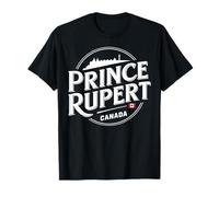 Prince Rupert Canada City Travel Circle Design T-Shirt