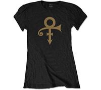 Prince 'Symbol' Womens Fitted T-Shirt (Large) Black