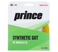Prince Synthetic Gut with Duraflex Tennis String Set, Color- Gold, Gauge- 1.30mm