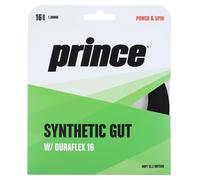 Prince Synthetic Gut Duraflex 16 Tennis String White Black Gold Yellow 1.30mm