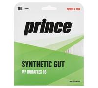 Prince Synthetic Gut Duraflex 16 Tennis String White Black Gold Yellow 1.30mm