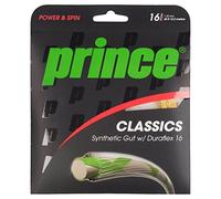Prince Synthetic Gut with Duraflex Tennis String Set, Color- Gold, Gauge- 1.30mm