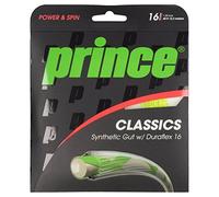 Prince Synthetic Gut with Duraflex Tennis String Set, Color- Yellow, Gauge- 1.30mm