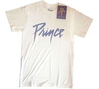 Prince - T-Shirt # M Unisex White # Logo