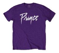 Prince T Shirt classic Logo new Official Mens Purple