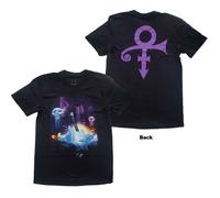 Prince T-Shirt Lotus Flower Logo Official Men's Black M