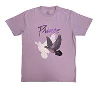 Prince T-Shirt Purple Rain Doves Distressed Logo - Official Unisex Purple XL