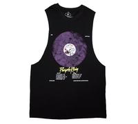 Prince Unisex Vest T-Shirt: Purple Rain Disc (Black) (Medium)