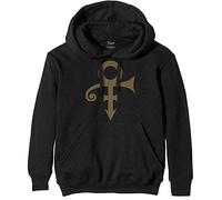 Prince Hoodie Symbol T500z - Unisex Pullover, Regular Fit, Crew Neck Long Sleeve, Black, XX-Large