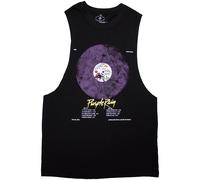 Prince Unisex Vest T-Shirt: Purple Rain Disc (Black) (Medium)