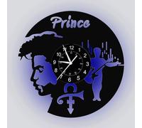Prince Vintage Vinyl Record Clock Creative Handmade Antique Hollow CD LED Wall Clock Classic Home Decor Hanging Clock