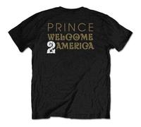 Prince W2A White Guitar T-Shirt in Black | Size: XL Prince Black XL