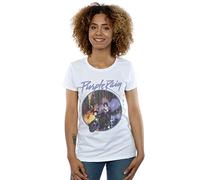 Prince Women's Purple Rain Distressed T-Shirt White Medium