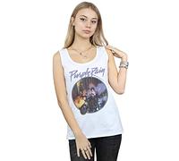 Prince Women's Purple Rain Distressed Vest White X-Large