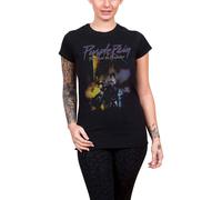 Prince Women's Purple Rain Skinny Fit T-Shirt in Black | Size: Small Prince Black S