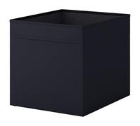 Princekingx Drona Storage Boxes - Foldable Kellax Shelf Insert Box - Cube Shaped Fabric Storage Organizer, 33x38x33cm Shelving Unit with Handle, For Home, Office Use, Baby Nursery (BLACK, 6 PACK)