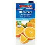 Princes 100% Pure Orange Juice from Concentrate Smooth 1 Litre (Pack of 12 x 1ltr)