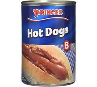 Princes 8 Hot Dogs in Brine 400 g (Pack of 12)