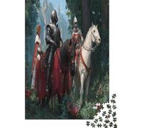 Princes And Knight Jigsaw Puzzles for Adults And Kids. 1000 Pieces Whimsical Challenge Toy Educational Game Home Decor 38x26cm/1000pcs