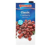 Princes Classic Cranberry Juice Drink 1 Litre x Case of 12