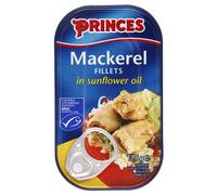Princes Mackerel Fillets in Sunflower Oil 10 x 125g