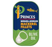Princes Mackerel Fillets Olive Oil, 125g (Pack of 10)
