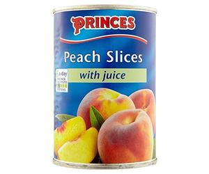 Princes Peach Slices in Grape Juice (415g) - Pack of 6