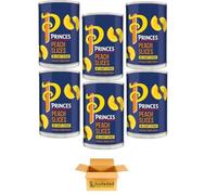 Princes Peach Slices in Juice 410g Tins - No Artificial Preservatives Fruit in Juice 1 of Your 5 a Day (6x)