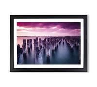 Princes Pier in Victoria Australia Framed Print | A2 Black Framed Wall Art | Ready to Hang | Modern Nature Picture | Living Room Bedroom Lounge Office