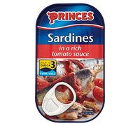Princes Sardines in a Rich Tomato Sauce 120g (Pack of 10 x 120g)