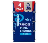 Princes Tuna Chunks in Brine 4 Pack 4 x 145g