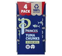 Princes Tuna Chunks in Spring Water, 145 g (Pack of 4)