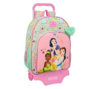 PRINCESAS DISNEY BLOOM - Large School Backpack with Trolley, Children's Backpack, Adaptable to Trolley, Ideal for School Children, Comfortable and Versatile, Quality and Resistance, 33 x 15 x 42 cm,