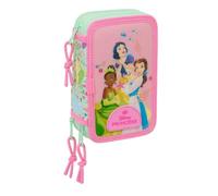 PRINCESAS DISNEY BLOOM - School Pencil Case with 37 Tools Included, Children's Case, Children's Case, Ideal for Children from 5 to 14 Years, Comfortable and Versatile, Quality and Resistance, 12.5 x