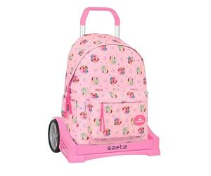 PRINCESAS DISNEY - School Backpack 775, Ergonomic Back, with Safta Evolution Trolley, Ideal for Children of Different Ages, Comfortable and Versatile, Quality and Resistance, 31 x 13 x 43 cm